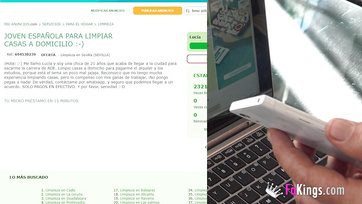 A dundi délamerikai hölgyemény nagy cicikkel és a kezdő tini srác Thumb