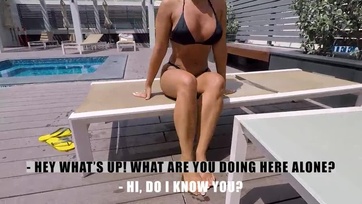 A buja lányka áthívott magához hogy egy óriásit lovagoljon a megdagadt faszomon Thumb