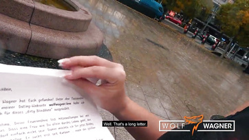 Azonnal nekiesett a férfi répájának a randevún a fehérmájú német sunci Thumb